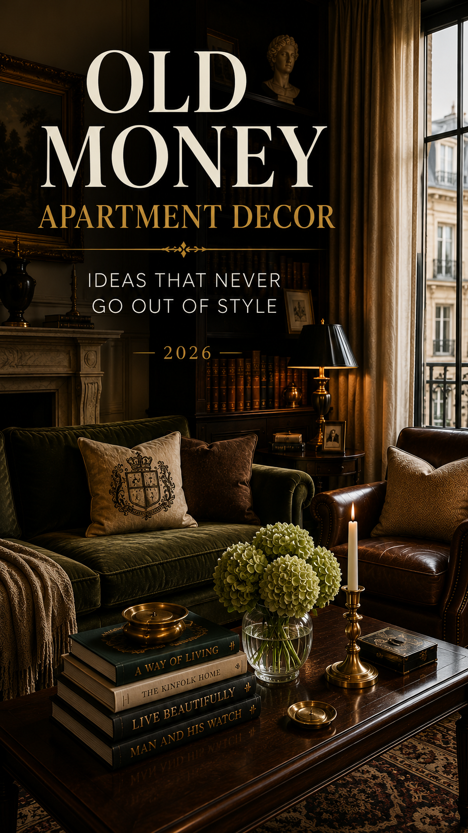 Old Money Apartment Decor Ideas 2026 - Luxury apartment styling and timeless interior design